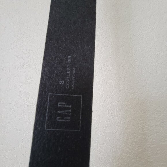 GAP Double Ring Leather Belt Black Small - Picture 4 of 5